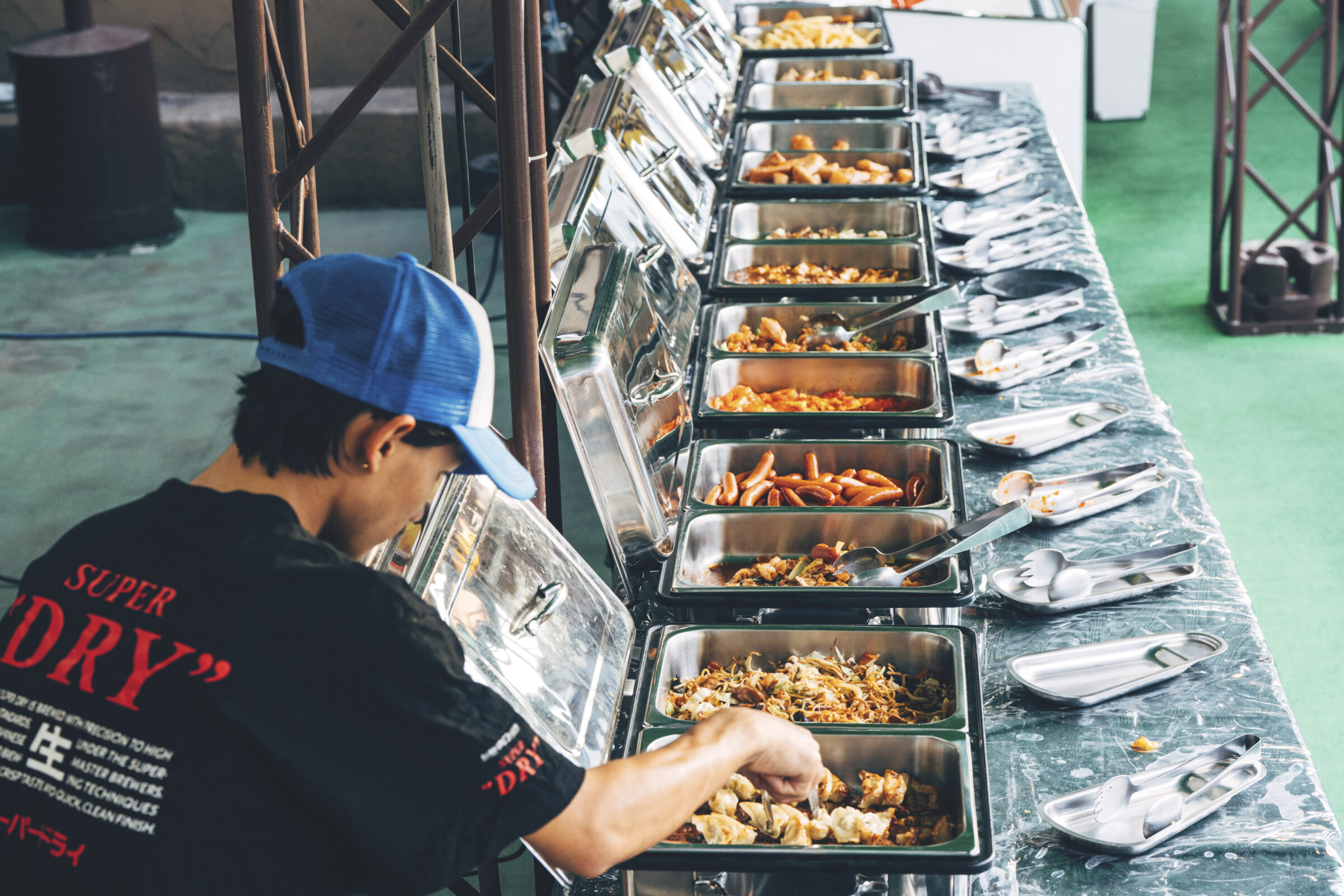 天神　ビアガーデン　料理